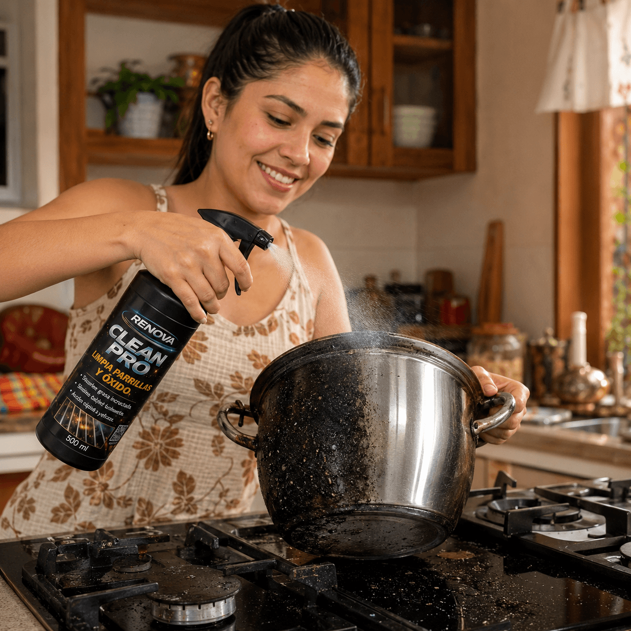 RENOVA CLEAN PRO® | Limpia Ollas, Parrillas y Óxido 500ml