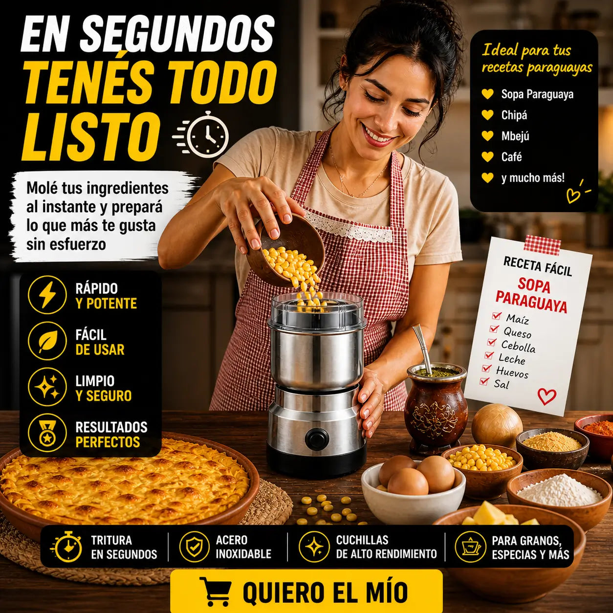 Molinador de Especias y Granos | Moligrano