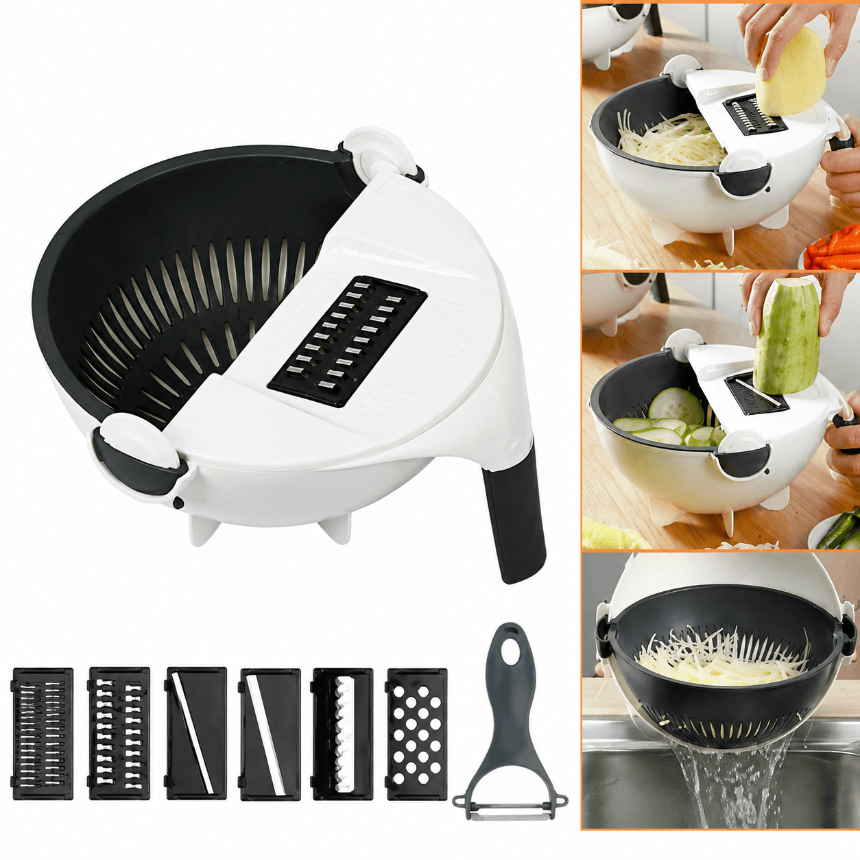 CORTADOR DE VERDURAS 9 EN 1 MULTIFUNCIONAL