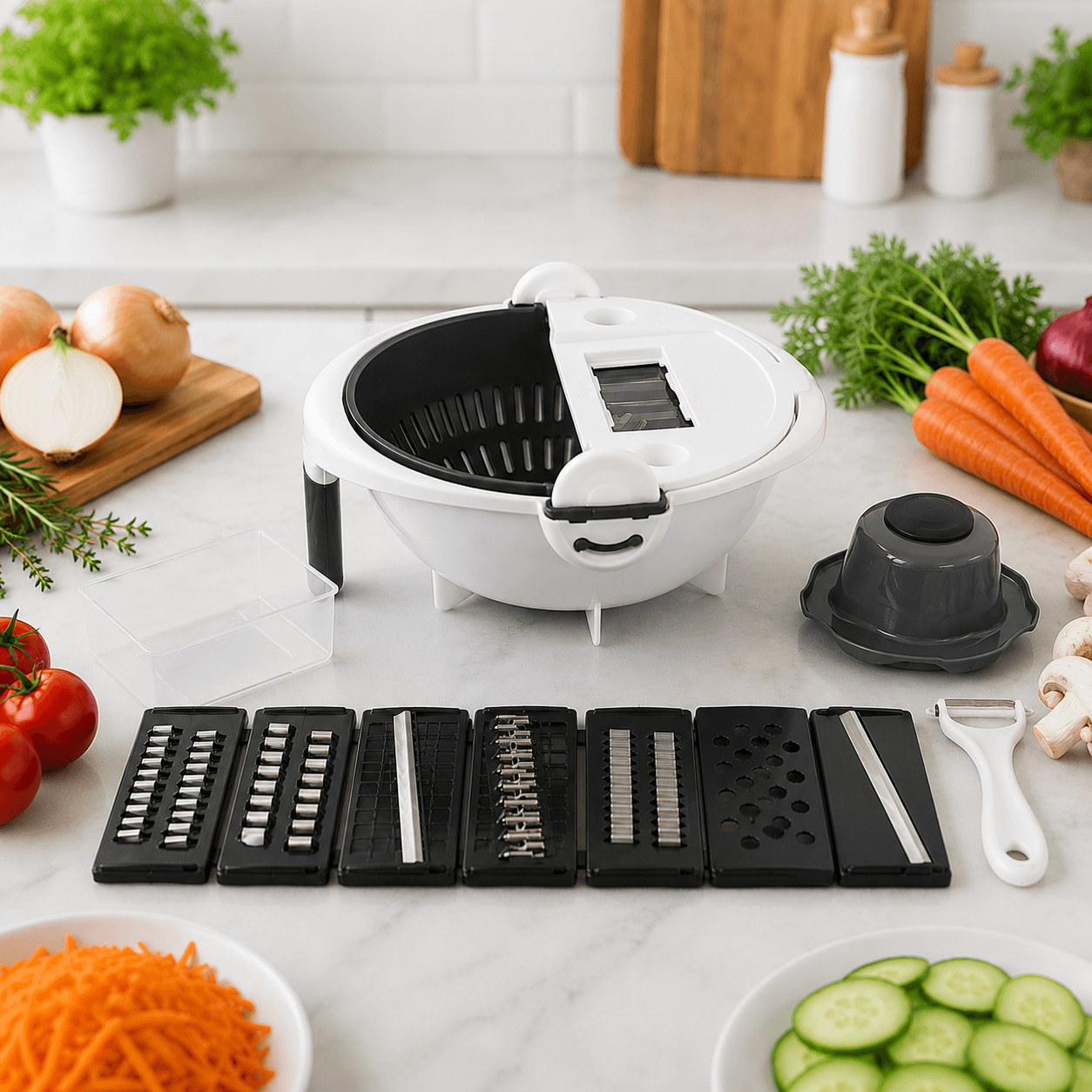 CORTADOR DE VERDURAS 9 EN 1 MULTIFUNCIONAL