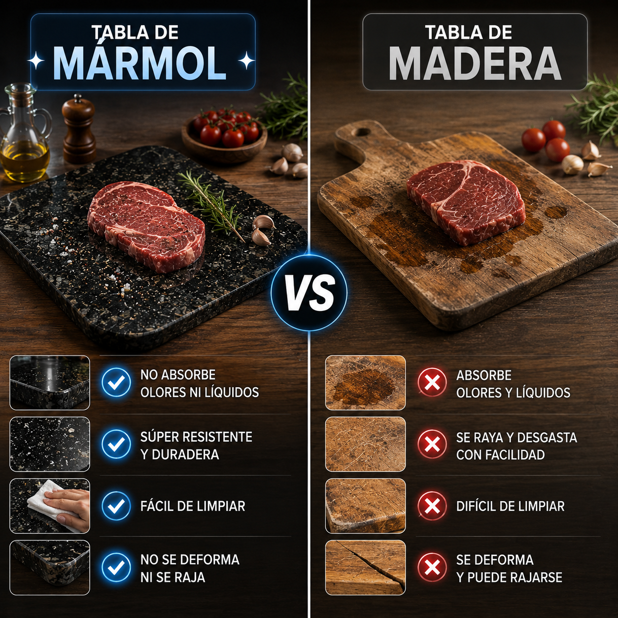 Tabla de Mármol que Dura Toda la Vida – Elegancia para tu Cocina