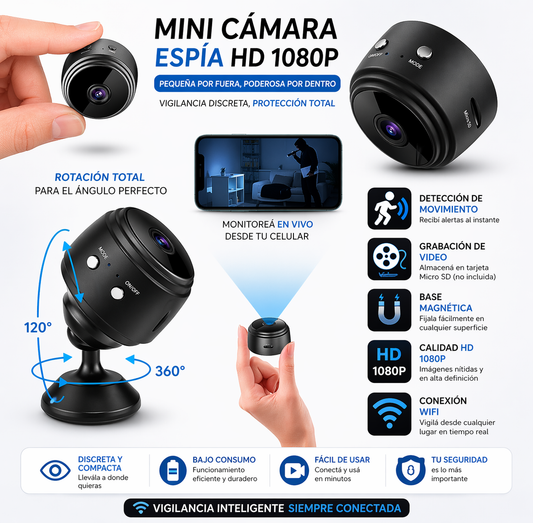 MINI CAMARA ESPIA ALTA RESOLUCION