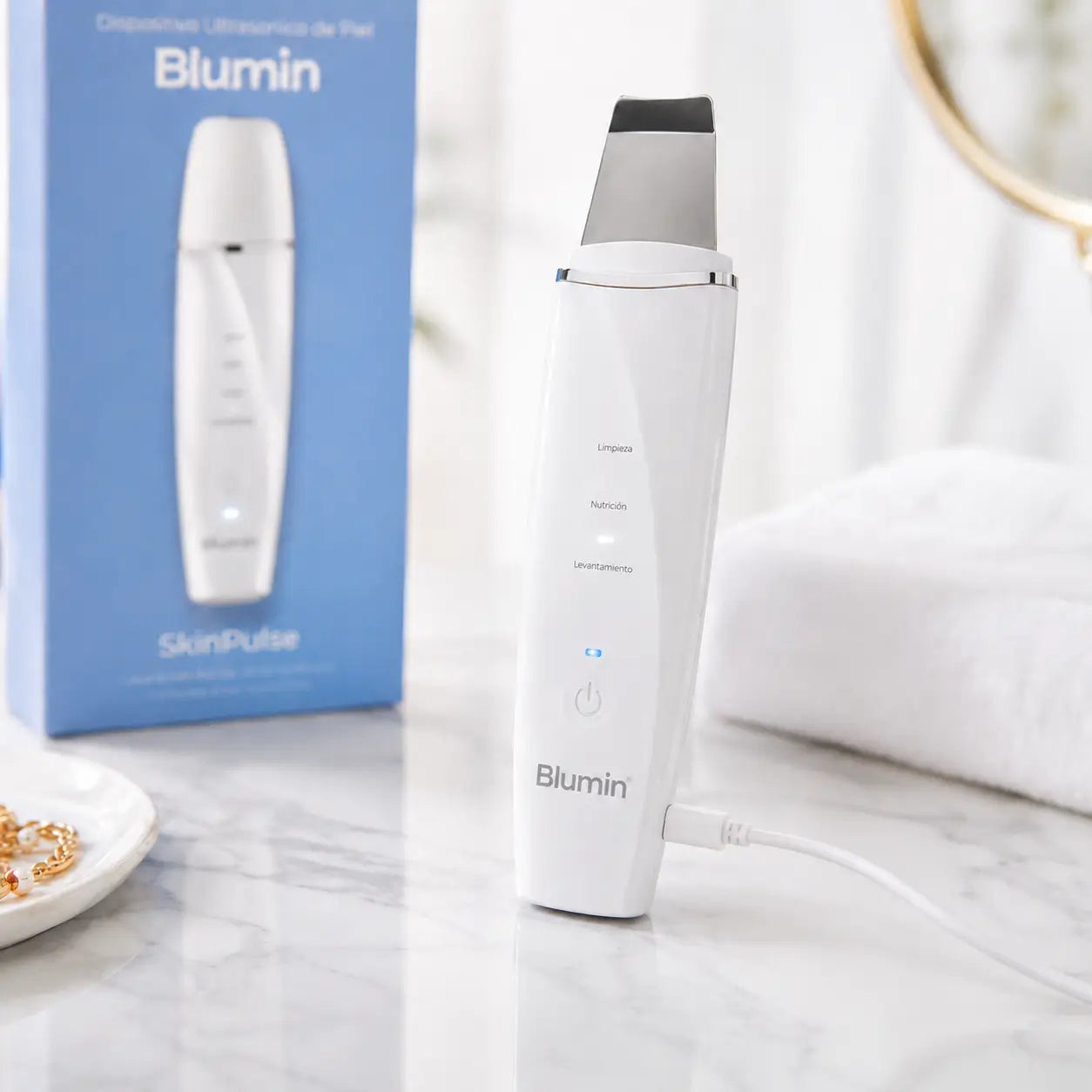 Espátula SkinPulse Depuradora Ultrasónica – BLUMIN®