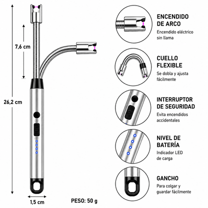 Encendedor Eléctrico Recargable® USB | ahorro total