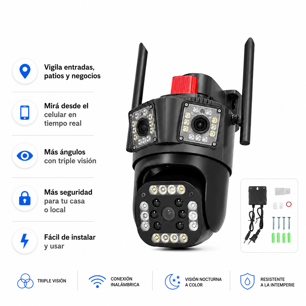 LUO CAMARA® Wifi Triple Visor - Vigila lo que más te importa