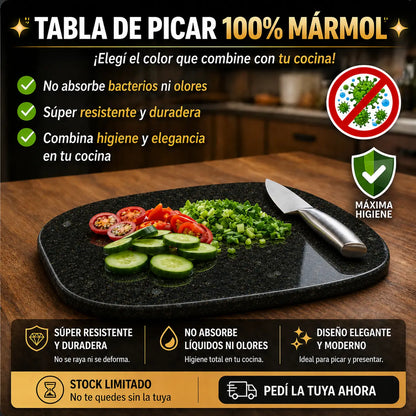 TABLA DE PICAR DE MARMOL NATURAL - Origen Natural